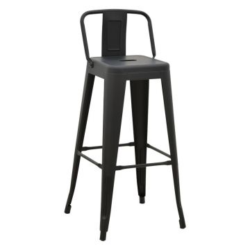 Scaun de bar de grădină Utopia Negru 42x42x97 cm Scaun de bar de grădină Utopia Negru 42x42x97 cm