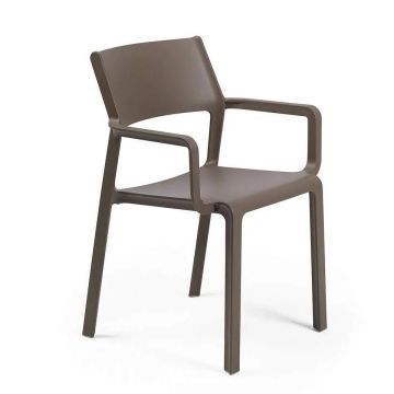 Scaun exterior Nardi Trill Armchair cu brate  maro