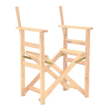 Cadru de scaun director Kompa pakoworld din lemn de fag solid vopsit in culoarea lemnului 56.5x54x88cm 54x57