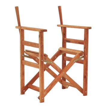 Cadru fotoliu director Kompa din lemn de fag solid pakoworld în culoarea nucului 56.5x54x88cm 54x57