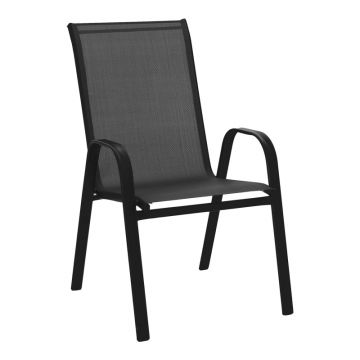 Scaun de Gradina chair, Negru - Gri, 55x75x90 cm