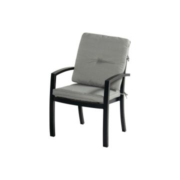 Scaun de grădină gri din metal Rosario – Hartman