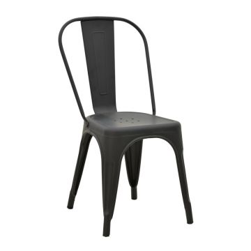 Scaun de gradina Utopia, Negru, 44x44x85 cm