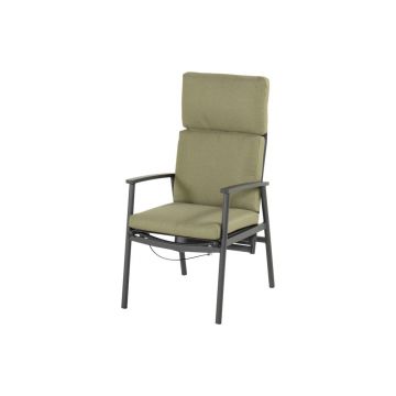 Scaun de grădină verde din metal Flora – Hartman