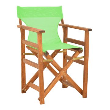 Scaun director Kompa din nuc solid și lemn de fag verde 54x57