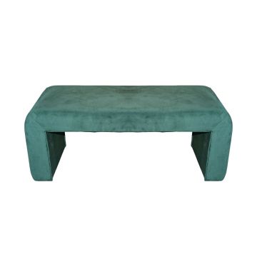 Scaun Gagga Inart tesatura catifea in nuanta verde 110x40x45cm