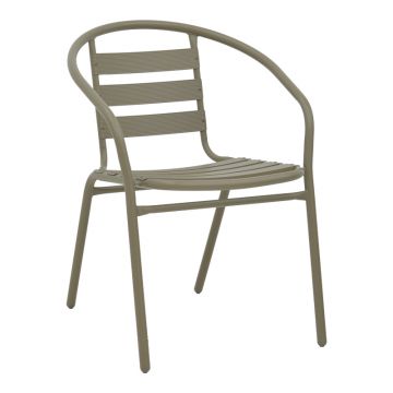 Scaun Tade metalic pakoworld în culoarea șampanie 54x62x74cm 62x54