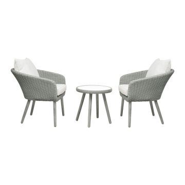 Set mobilier de grădină gri deschis Bistro – Unique Furniture