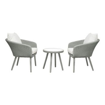 Set mobilier de grădină gri deschis Bistro – Unique Furniture Set mobilier de grădină gri deschis Bistro – Unique Furniture