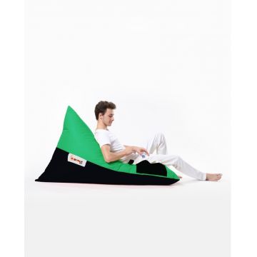 Taburet puf beanbag de gradina Pyramid Verde