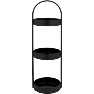 Wenko Suport cu 3 etajere Wenko Dongo negru 26058100