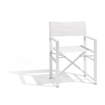 Scaun de grădină alb din metal Alexa – Diphano