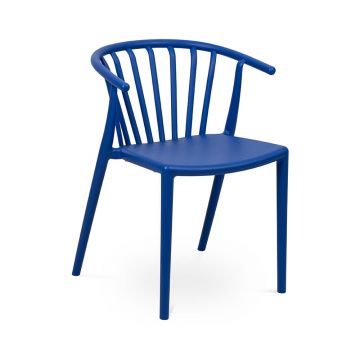 Scaun de grădină albastru din plastic Capri – Bonami Essentials