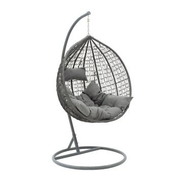 Balansoar Zafer, Gri - Maro, 106x103x200 cm