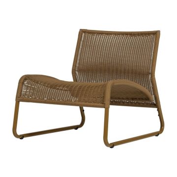 Fotoliu de grădină galben ocru din ratan artificial West – WOOOD