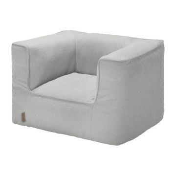 Fotoliu de grădină gri deschis capitonat Grow – Blomus