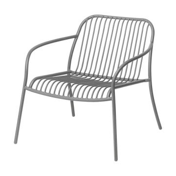 Fotoliu de grădină gri din metal Yua Wire – Blomus