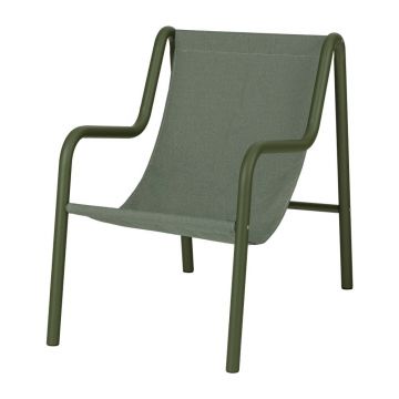 Fotoliu de grădină verde din metal Nokk – noo.ma