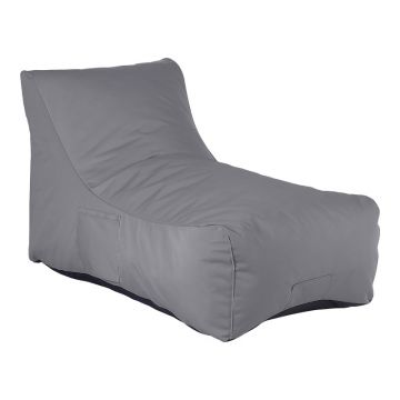 Fotoliu puf (beanbag) de gradina, Otenda, Gri inchis, 67x110x65 cm