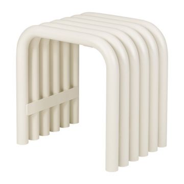 Scaun de grădină bej din metal Nokk – noo.ma