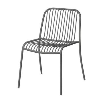 Scaun de grădină gri din metal Yua Wire – Blomus