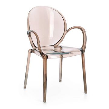 Scaun de grădină maro deschis din plastic Camilla – Bizzotto