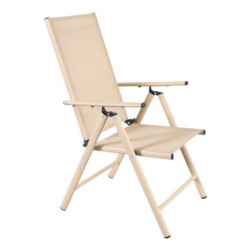 Scaun de gradina pliabil, Candor, Sampanie, 51.5x63.5x107 cm
