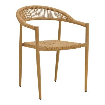 Scaun de gradina, Rayana, Natural, 56x61.5x77.5 cm