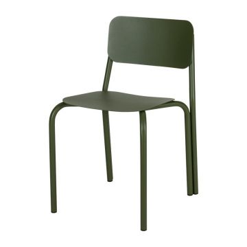 Scaun de grădină verde din metal Kei – noo.ma