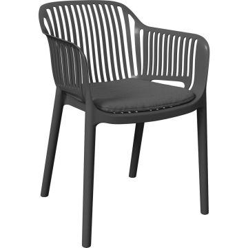 Scaun De Stivuit in plastic, textil antracit