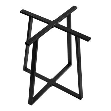 Suport blat masa, Mulbe I, Negru, 50x50x90 cm