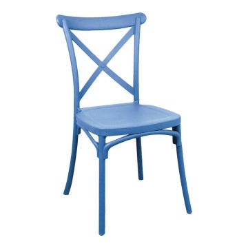 Scaun Crossie, Diverse culori, 38x46x82 cm - Albastru