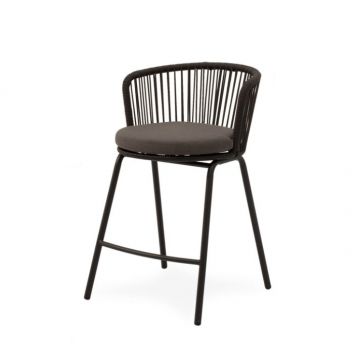 Scaun de bar PIERA H64 CM - Gri inchis