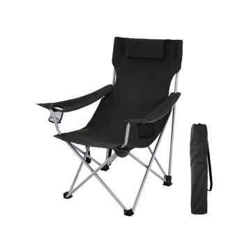Scaun de camping Songmics Negru 81x70x91 cm