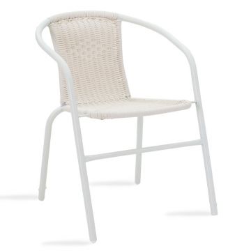 Scaun de Gradina Obbi, Alb, 56x54x73 cm