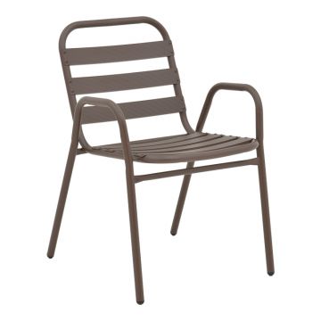Scaun exterior Sussie, metal si aluminiu, 45x62x76 cm