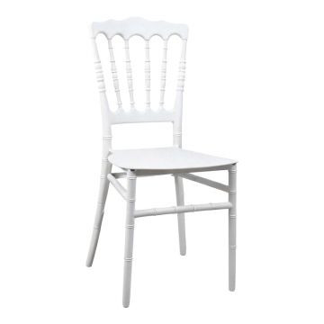 Scaun Napoleon, alb, 38x46x89 cm