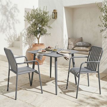 Set dining exterior Heven Vista, 3 piese, 80x80x72 cm