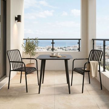 Set dining exterior Heven Vista, 3 piese, 80x80x72 cm