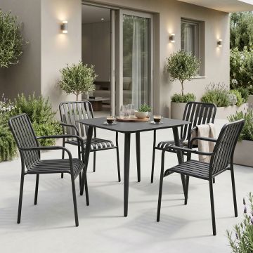Set dining exterior Heven Vista, 5 piese, 80x80x72 cm
