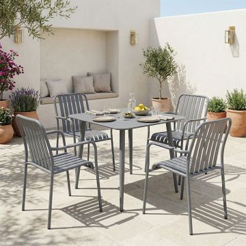 Set dining exterior Heven Vista, 5 piese, 80x80x72 cm