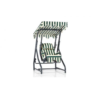 Balansoar de gradina cu un singur loc Extensibila Sirin, Verde, 50x110x50 cm - Verde