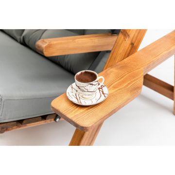 Balansoar de grădină Galata Swing S3, Diverse culori, 150x58x195 cm - Gri