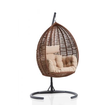 Balansoar de gradina Gulendam , Maro/Bej , 100x132x80 cm - Maro