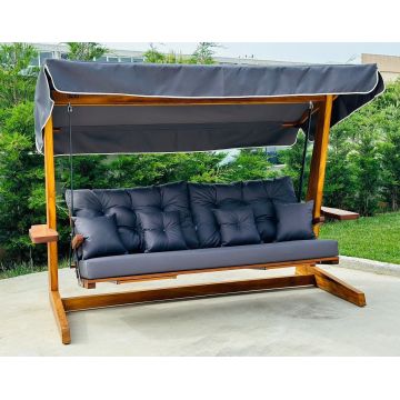 Balansoar de grădină Luna Deluxe 2600, Diverse culori, Diverse dimensiuni - Antracit / 201x70x195 cm