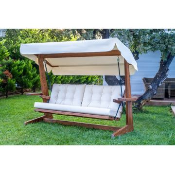 Balansoar de grădină Viva 2400, Diverse culori, 237x100x175 cm - Bej