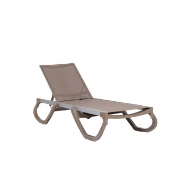 Șezlong Panama - Mink, Maro, 195x36x72 cm - Maro