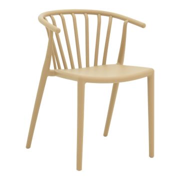 Fotoliu Zelma, Crem deschis, 55x53x73 cm - Multicolor