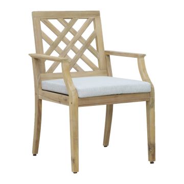 Scaun de gradina Bolen, Bej, 59x63x89 cm - Natur