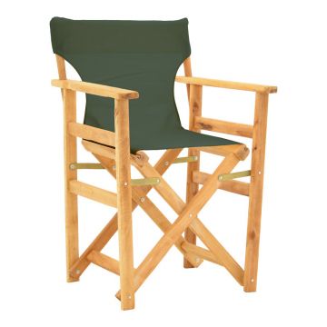 Scaun director Kompa din lemn de fag masiv, Natural - Îmbraca Verdee Nexus, verde inchis, 54x57 cm - Natur